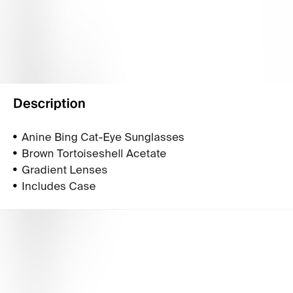 Anine BING Tortoise Shell Sunglasses - Picture 5 of 5